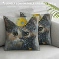 thumbnail image 3 of Orinice Cute Cat Graphic Decorative Cushion Throw Pillow Cover for Home Couch Living Room Bed Sofa Winter Pillowcase 1PC 22x22in, 3 of 5
