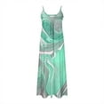 thumbnail image 3 of Vestido de Verano Casual de las Mujeres, Impresión Plegada Casual de Verano, Vestido de Cuello en V sin Mangas de Camis, 3 of 5
