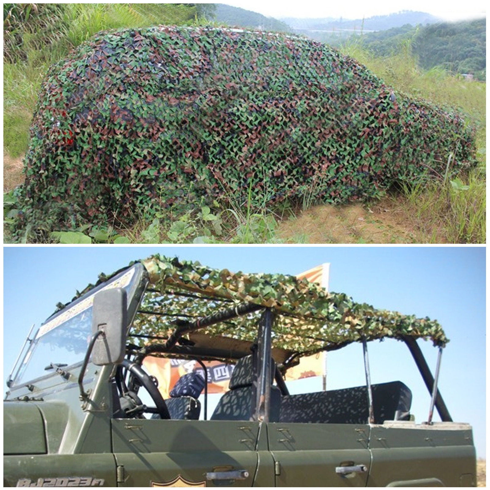 Camo Netting Woodland Army Green Net Military Camping Hunting Hide Shelter 2m-8m 