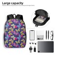 thumbnail image 4 of Disketp Paint Butterflies School Backpack, Lightweight Basic Middle School Bookbags 17 Inch Casual Daypack for Student College, Travel or Outdoor, 4 of 6