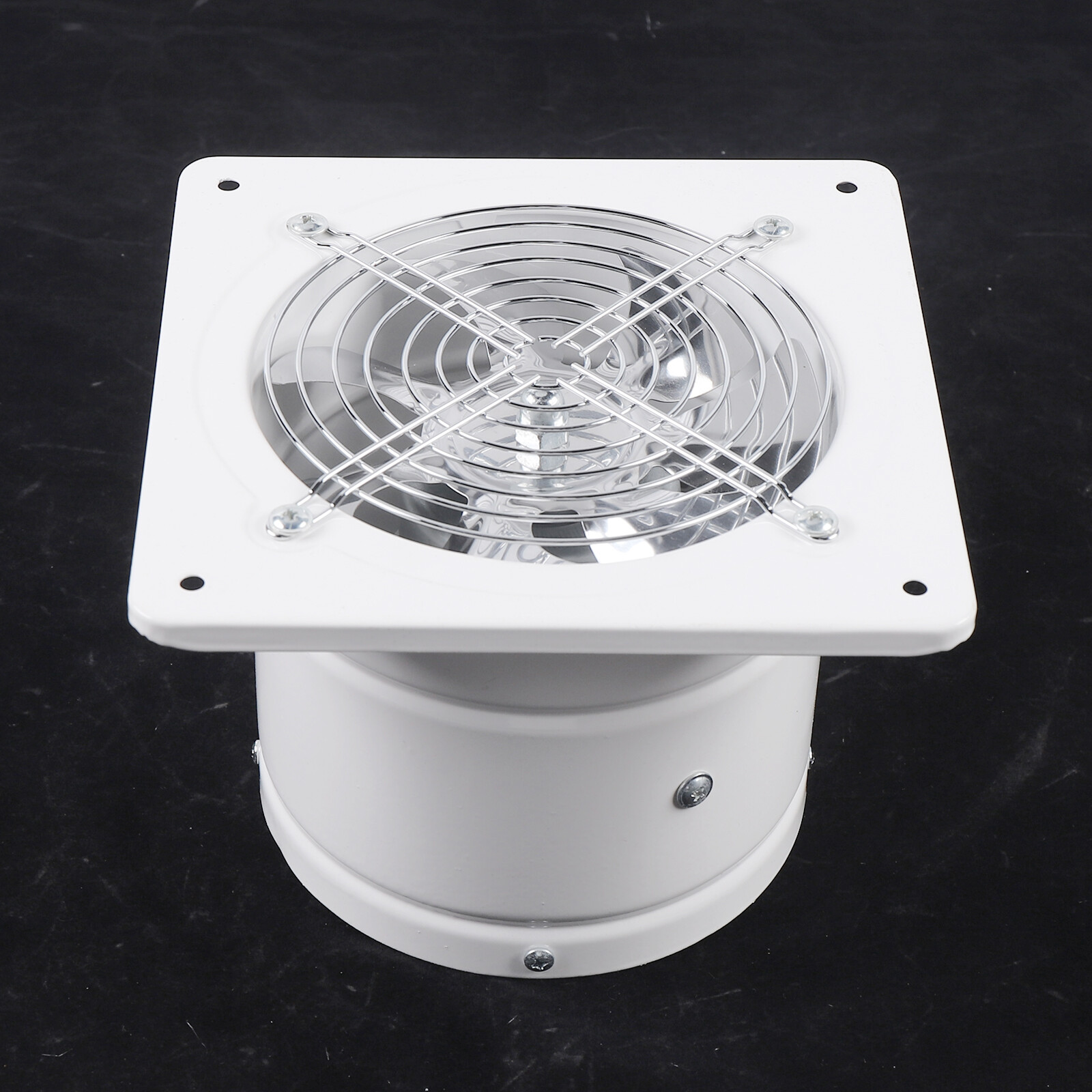 Denest 5657 6'' Duct 650㎡/h 40W 110V Iron Exhaust Fan Type 50 dB, 2800 r/min for Bathroom - White