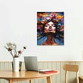 thumbnail image 2 of GOSMITH  African American Woman Wall Art Black Art Poster Graffiti Canvas Painting Picture for Living Room, 2 of 4