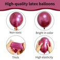 thumbnail image 3 of Globos Ztikug de látex metálico rojo, 18 pulgadas, 20 unidades, para cumpleaños, 3 of 6