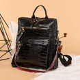 thumbnail image 1 of LinYooLi New ALLIGATOR Pattern Woman Backpack Fashion Ladies Travel Rucksack College Student Bagpack, 1 of 6