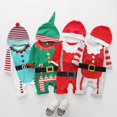 thumbnail image 1 of Baby Christmas Clothes Boys Girls Rompers Baby Hat Romper Santa Claus Set Long sleeve Christmas Baby Clothes Gift for newbornA9M-80 He Qiyong unisex, 1 of 1