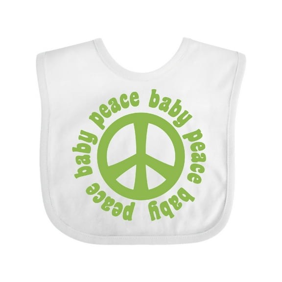 Inktastic Peace Baby Boys or Girls Baby Bib