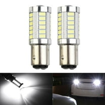 2Pcs 1157 P21/5W 380 BAY15D Car Stop Tail-Brake Light White LED Bulbs Lamp Light 33 SMD 12V 382 6000K Car Brake Light Taillight