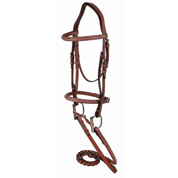 Laureate by Henri de Rivel Raised Fancy Stitched Bridle w/ Laced Reins