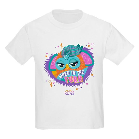 CafePress - Furby Word To The Furb Kids T Shirt - Light Classic Kids Graphic, Short Sleeve T-Shirt, Sizes XS-XL