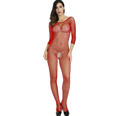 

Lady Maid Red Push-Up Lingerie Sets One Size Pajamas