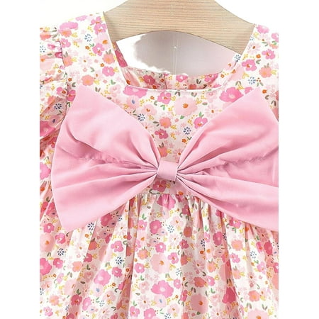 

Cute Ditsy Floral Print Square Neck Smock Short Sleeve Multicolor Baby Dresses (Baby s)
