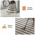 thumbnail image 5 of Black Striped Washable Area Rug 3'x5', Black White Stripes Farmhouse Woven Cotton Tassels Kitchen Rugs, Non Slip Indoor Door Mat Throw Carpet for Entryway Living Room Nursery Laundry Room, 5 of 9