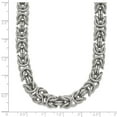 thumbnail image 6 of Chisel Stainless Steel Polished 8mm 24 inch Byzantine Link Necklace, 6 of 6