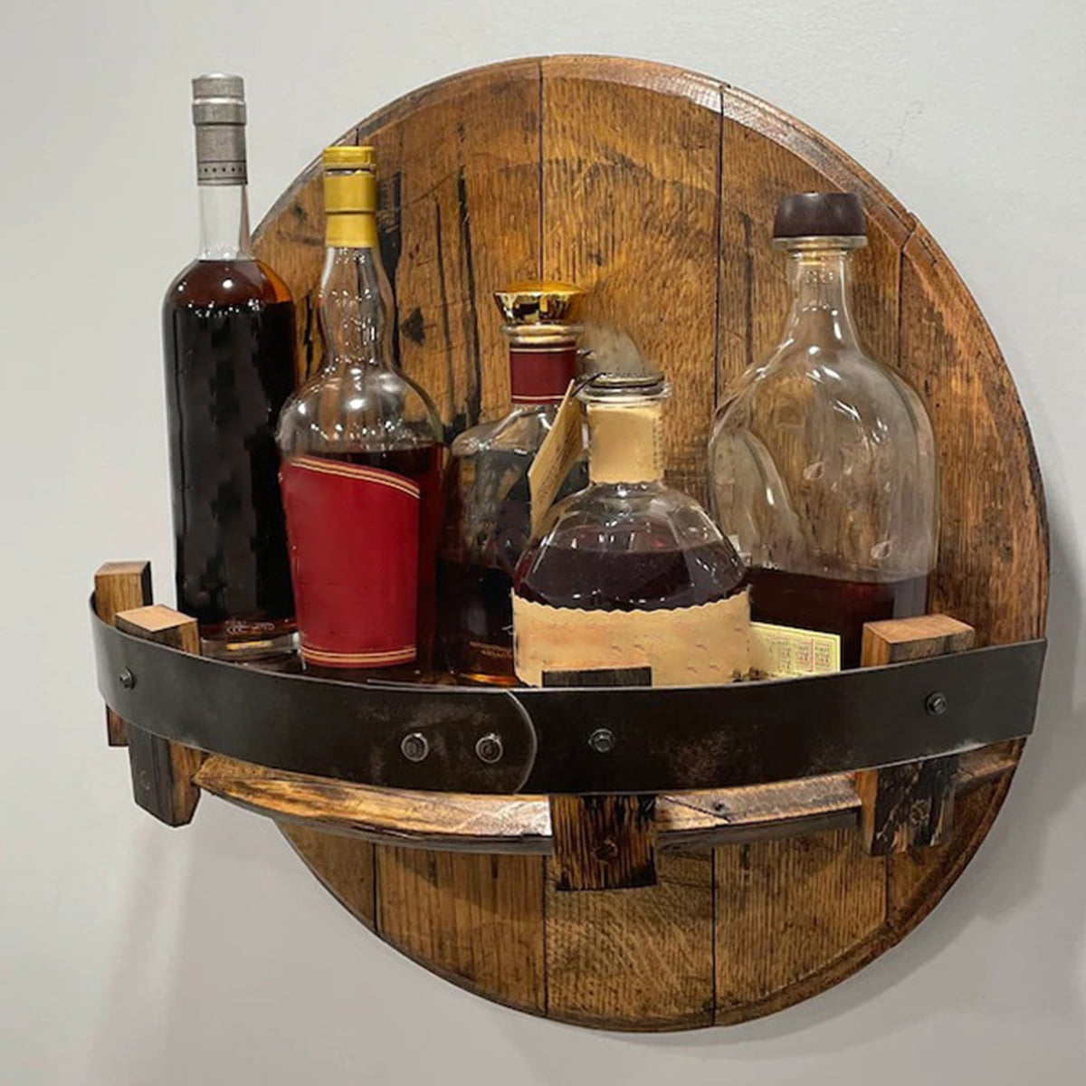 Travelwant Small Wine Rack for Countertop Wooden Holder, Free