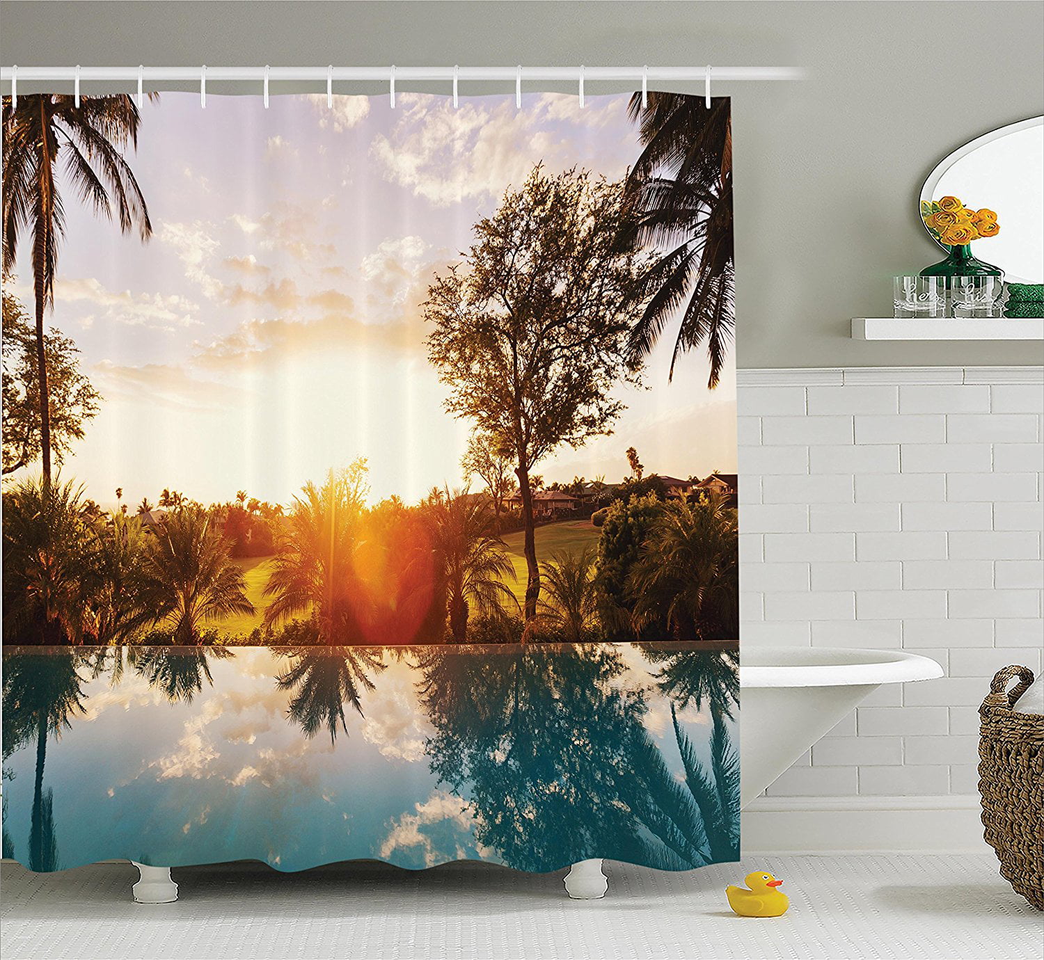Details about   City Shower Curtain Dramatic View NYC Skyline Print for Bathroom 