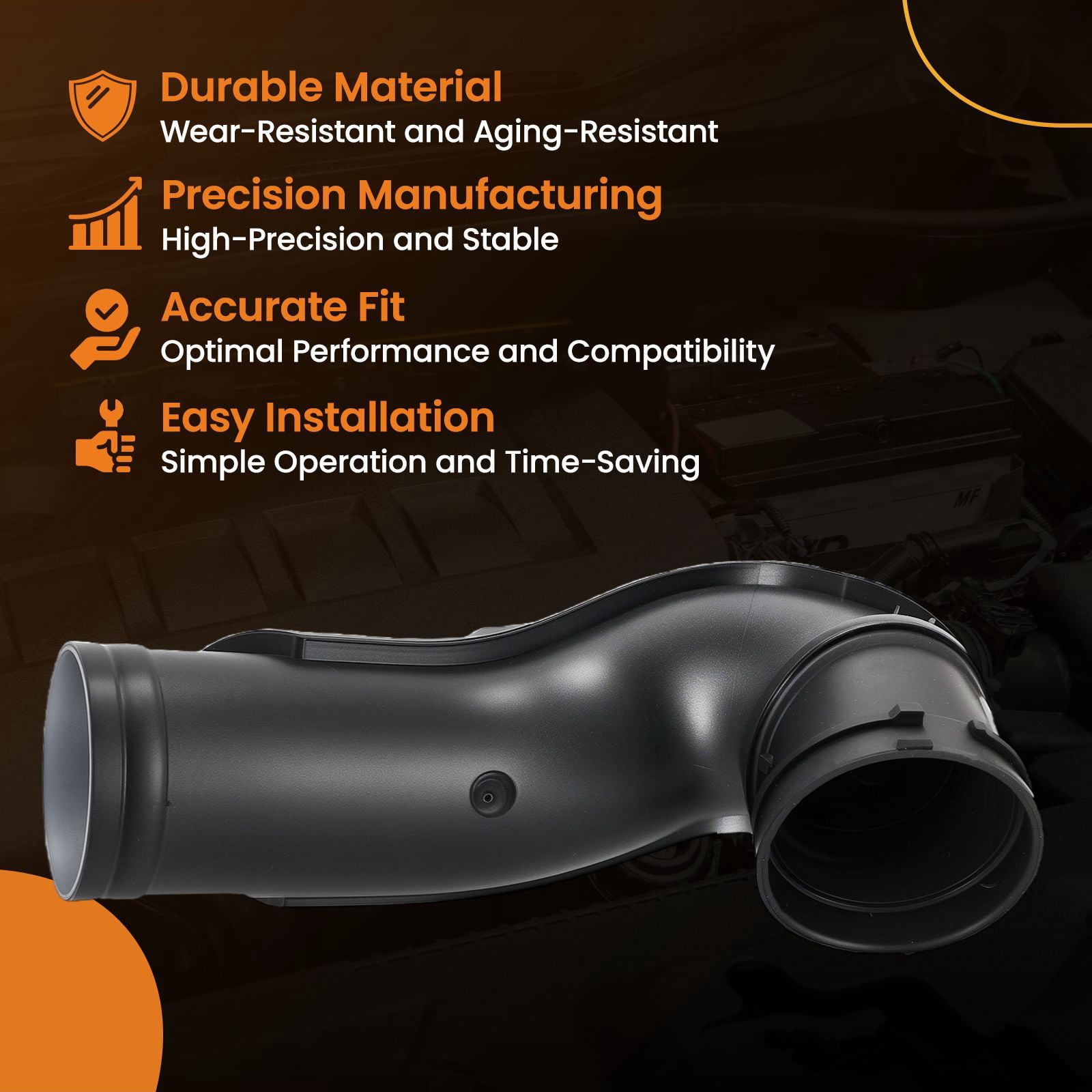 maXpeedingrods Air Intake Hose for BMW 1 (F20) 125 i 2012-2017, for BMW 1 (F21) 125 i Hatchback 2013-2019, for BMW 2 Convertible (F23) 220 i 2014-2021 Replaces 7605045, 13717605045