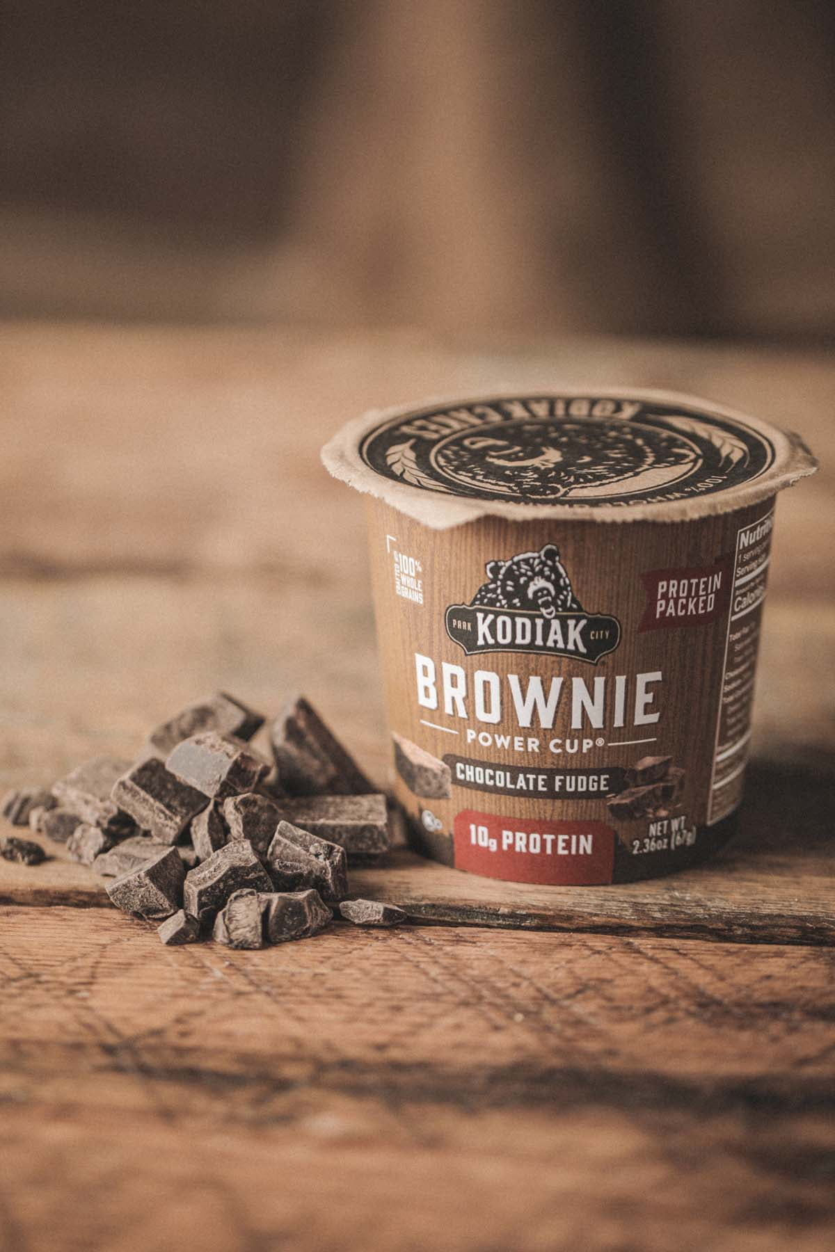 (12 pack) Kodiak Protein-Packed Chocolate Fudge Brownie Power Cup, 2.36 oz