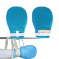 thumbnail image 1 of 2 guantes de sujeción para las manos con demencia, guantes antiarañazos de seguridad transpirables para pacientes de edad avanzada, guantes de sujeción de doble cara azules, 1 of 5
