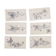 thumbnail image 1 of Unique Bargains 6 Pcs Realistic Fake Tattoos Butterfly Temporary Tatto for Adult Blue, 1 of 5