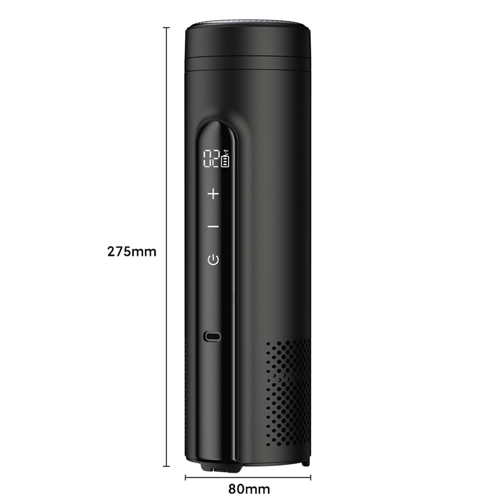 Miiottaa Permanent Aluminum Refrigerator Cup Rechargeable Battery Operated For Car Excursions Hiking Quests