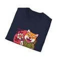 thumbnail image 4 of Men Women Shiba Inu Dog and Flower Novelty Tshirt, 4 of 7