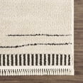 thumbnail image 4 of Hauteloom Munich Modern Farmhouse Living Room Bedroom Dining Room Area Rug - Casual Boho Look Carpet - Bohemian Neutral Minimalist - Bone, Cream, Beige, Black - 2' x 3', 4 of 17