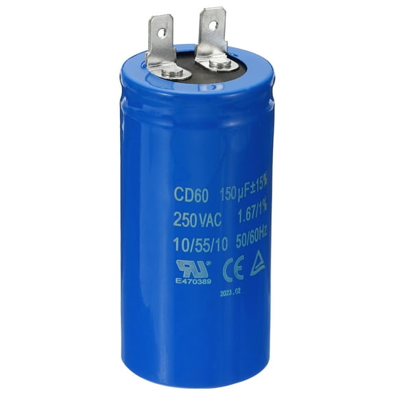 Uxcell 150uF/MFD 250VAC 15% Tolerance 50/60Hz CD60 Run Capacitor