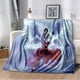 thumbnail image 1 of Manta de fantasía mítica supersuave, ropa de cama de viaje, sofá, cama, regalo de cumpleaños, Angel Warrior, 1 of 3