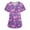 24#Light Purple, variant on Nurse Valentines Day Shirt Women Printed Scrub Plus Size T Tee