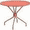 Coral, variant on Flash Furniture Commercial Grade 35.25" Round Gold Indoor-Outdoor Steel Patio Table with Umbrella Hole