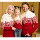 thumbnail image 2 of Christmas Family Matching Sweaters Snowflake Print Mother Knit Dress Dad Kids Jumpers Thicken Warm Turtleneck Pullover Xmas Look, 2 of 3