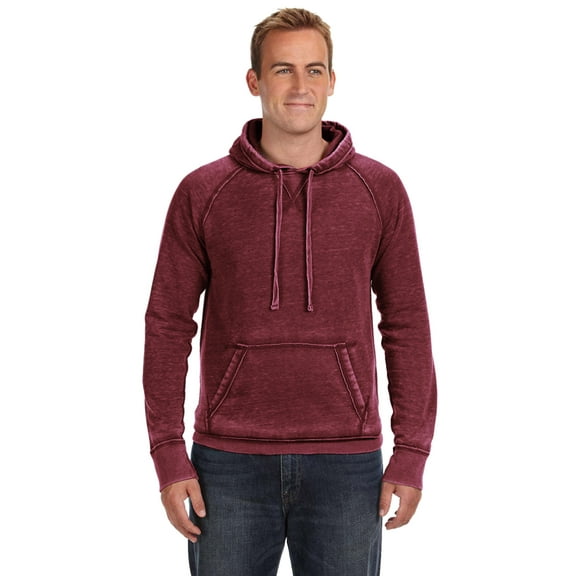 J America Adult Vintage Zen Fleece Pullover Hood - JA8915