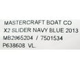 thumbnail image 3 of MasterCraft X2 Boat Decals 7501534 | 2013 Slider Navy Blue (Set of 2), 3 of 3