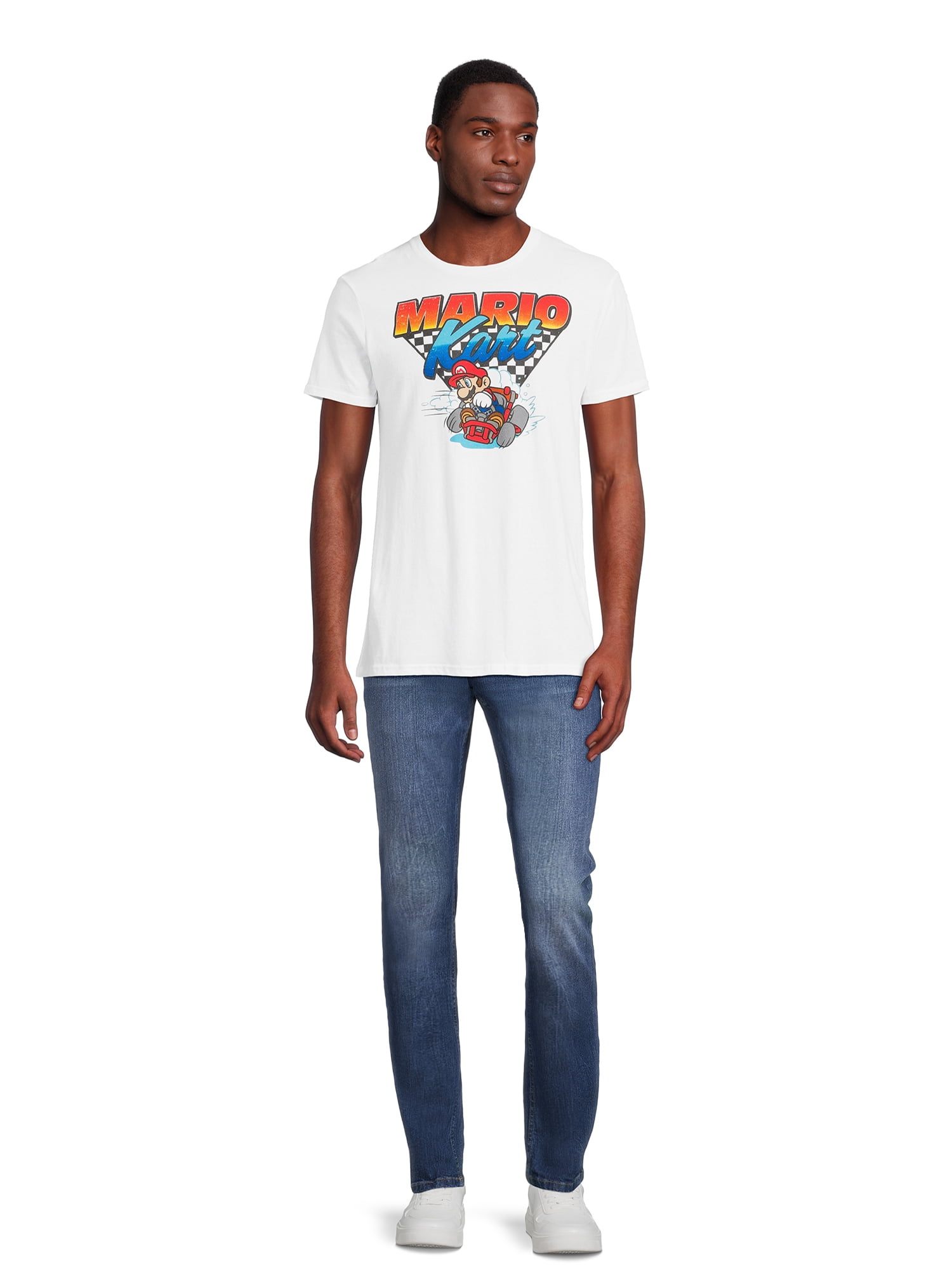 Nintendo Mario Kart Men's Big & Tall Team Driver Graphic Tee, Sizes S-3XL