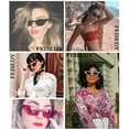 thumbnail image 6 of FEISEDY Small Cat Eye Sunglasses Vintage Square Shade Women Eyewear B2291, 6 of 16