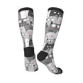 thumbnail image 4 of Balery Cats Group Printed Novelty Socks Men's Women's Crew Socks Sports Socks Knee High Socks Cotton Socks Quirky and Cool Socks, 4 of 9