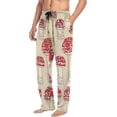 thumbnail image 5 of GZHJMY Vintage Mushroom Pajama Pants For Men, Men's Separate Bottoms, Small, Lounge Pants with Pockets, Christmas New Year Birthday Gifts, Small, Christmas New Year Birthday Gifts, Small, 5 of 7