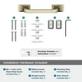thumbnail image 5 of Amerock Highland Ridge Golden Champagne Pivoting Double Post Toilet Paper Holder, 5 of 8
