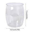 thumbnail image 3 of Plastic Fish Tank for Desktop, Clear Mini Aquarium with Hydroponics Basket for Living Room, Bedroom, Tabletop Ornament, Topliu, 3 of 6