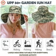 thumbnail image 3 of Solaris Women Outdoor Sun Hat,Polyester Summer Cool Hat , Boonie Hat for Fishing, Camping, Safari,Hiking,Camo Digital Green, 3 of 7