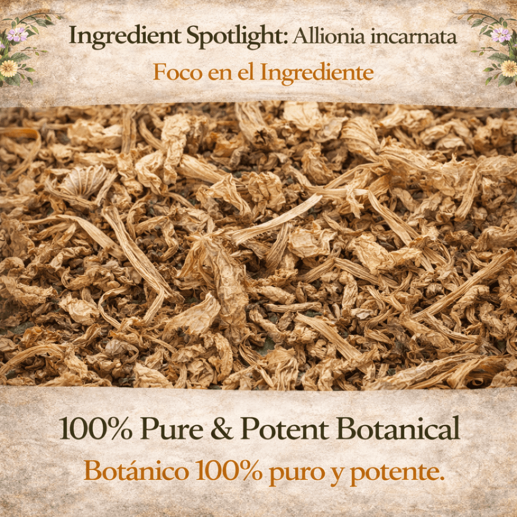 Hierba de la Hormiga Herbal Tea (4 oz) – 100% Natural Dried Allionia incarnata – Traditional Desert Botanical Infusion – Wildcrafted Loose Leaf – Caffeine-Free, Vegan, Non-GMO