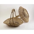 thumbnail image 3 of CalCastle Oval with handle Gift Baskets, Woven Bread Roll Baskets, Food Serving Baskets, Natural Coco Midrib Material (14" - 1PCS), 3 of 3