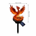 thumbnail image 2 of Solar LED Fiery Phoenix Yard Stake Light, Glowing Red Wing Fire Phoenix Resin Figurine Garden Walkway Landscape Lamp, 2 of 8