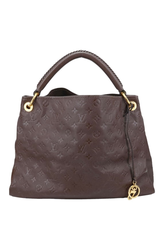 Pre-Owned Louis Vuitton Artsy MM Monogram Empreinte Leather Hobo Bag Brown