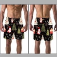 thumbnail image 3 of luoweisi Men's Beach Shorts Quick Dry Swim Trunks with Mesh Lining Christmas Tree XL, 3 of 5