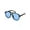 006 Black Frame/Blue Lens, variant on Retro Square Aviator Sunglasses Women Men 70s Vintage Trendy Plastic Frame Sun Glasses B2835