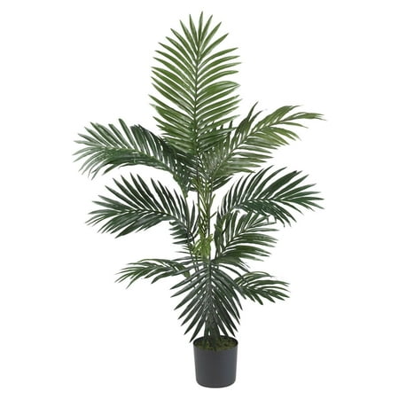Nearly Natural 4' Kentia Palm Artificial Tree, Green