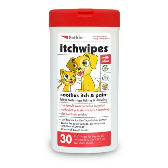 Petkin Itchwipes, 30 Wipes
