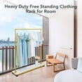 thumbnail image 6 of Clothing Store Rolling Garment Rack with Wheel, Floor-Standing Clothing Rack, Shoes Bags Clothes Organizer Storage Shelves for Bedroom Retail Boutique Use, 6 of 9