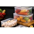thumbnail image 5 of 10 Pcs （5 Containers & 5 Lids） Multifunctional Large Refrigerator Fresh Food Storage Containers Set - Leakproof, BPA-Free Plastic Sealed Plastic Fresh Keeping Box with Lids, 5 of 5